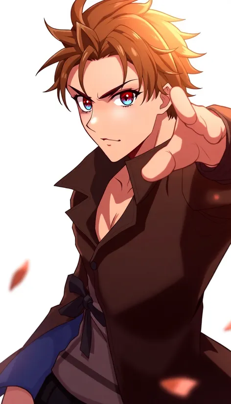 anime male brown hair