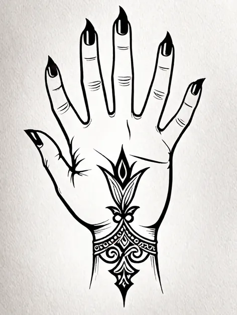 traditional hand tattoo