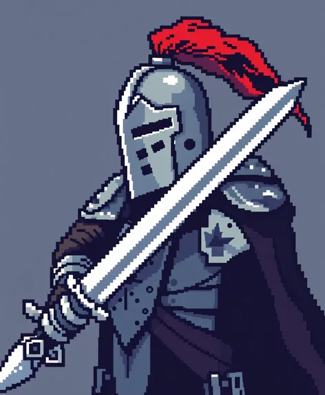 pixel art knight