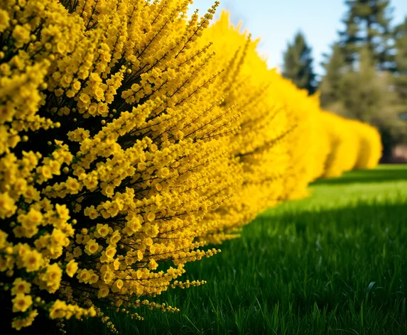 yellow bushes