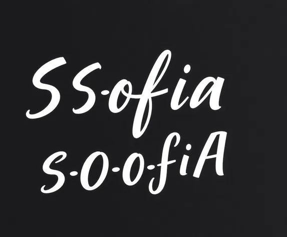 how to spell sofia