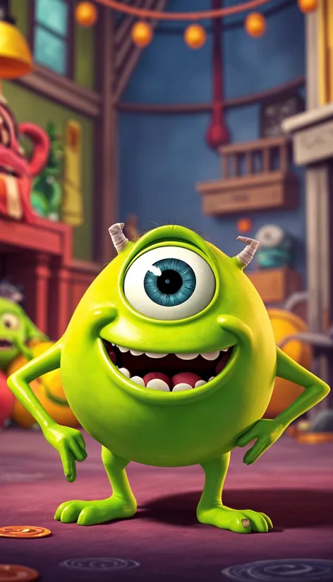 mike wazowski with two