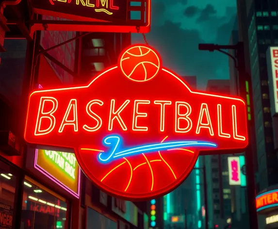 basketball neon sign images