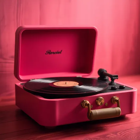 pink record player