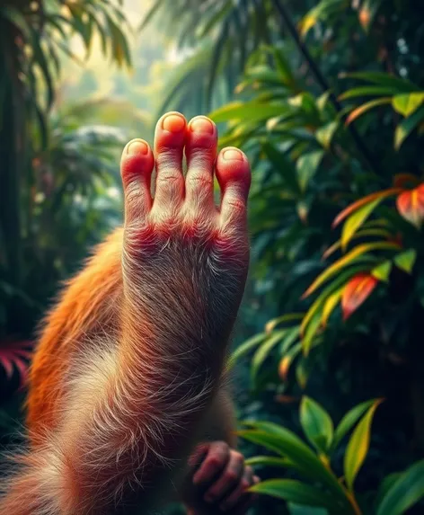 monkey foot