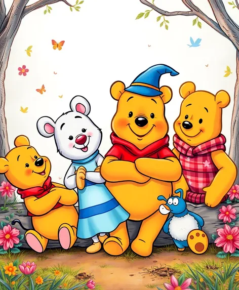 drawings of winnie the