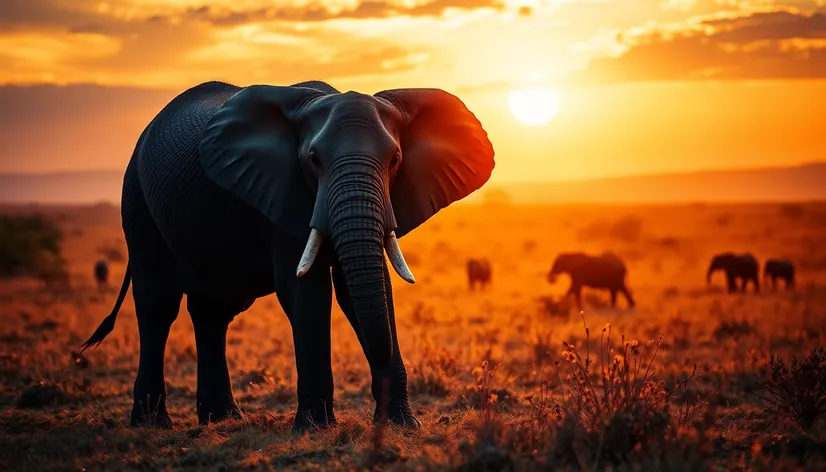 evening elephant