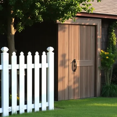 white privacy fence