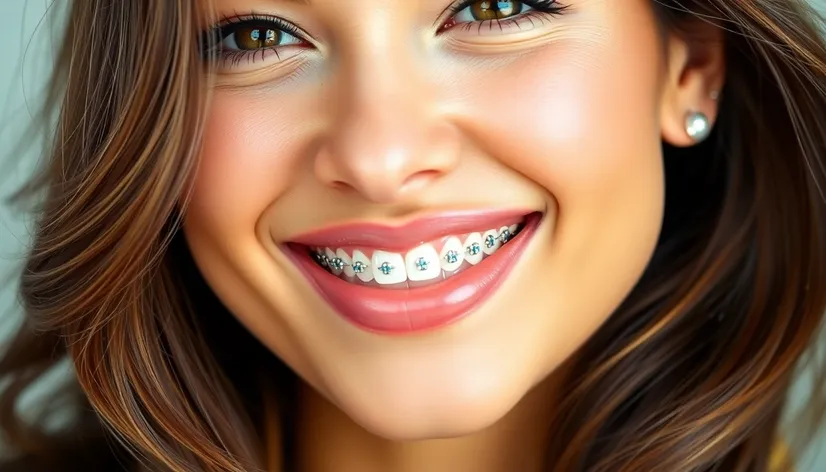 latina with braces