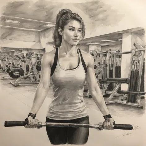 gym drawing