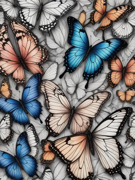 butterfly wings drawing