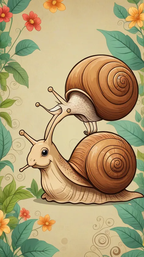 cartoon snail