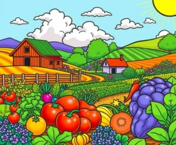 nutrients agriculture coloring page