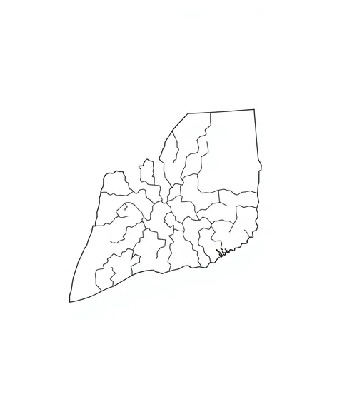 hudson county map blank