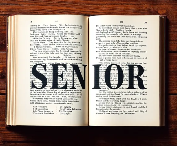 senior letter font