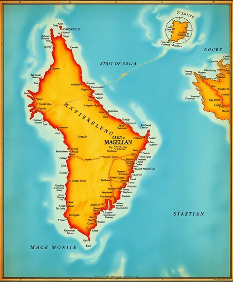 strait of magellan map