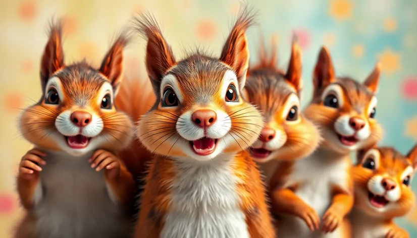 silly pictures of squirrels