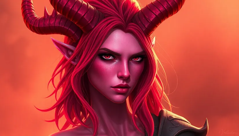 pink tiefling female