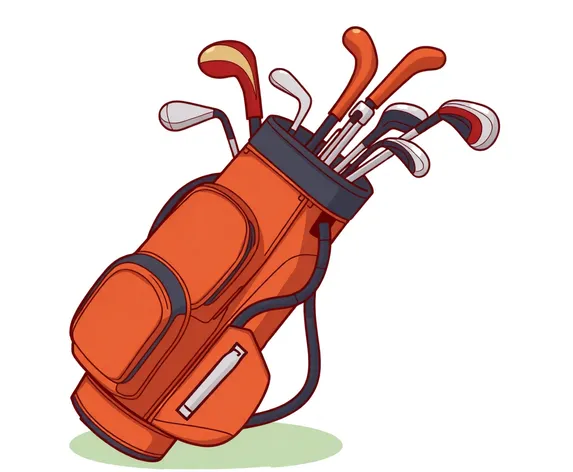 drawing golf bag with