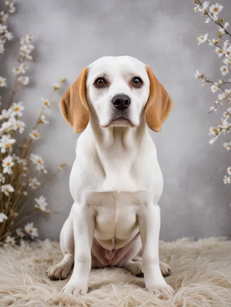 white beagle