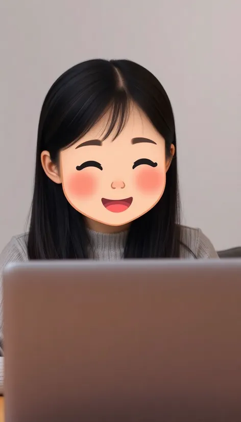 memoji asian girl on