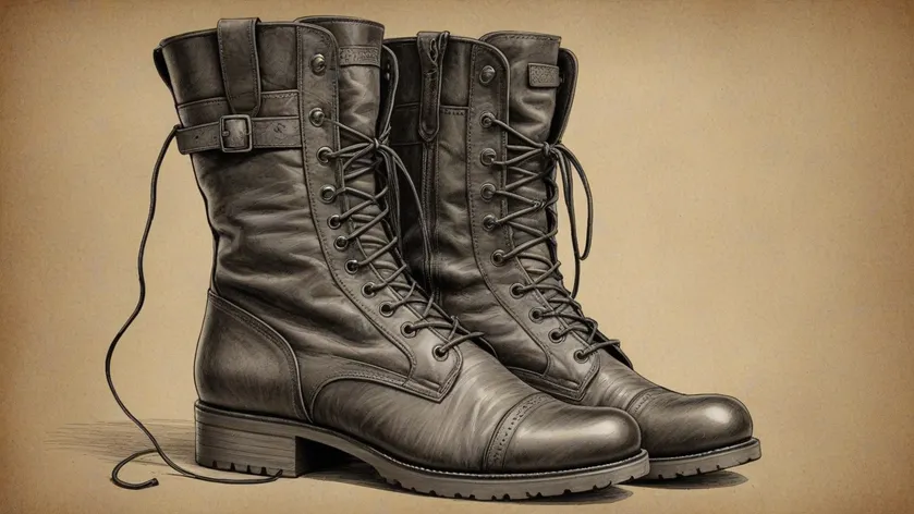 boots drawing