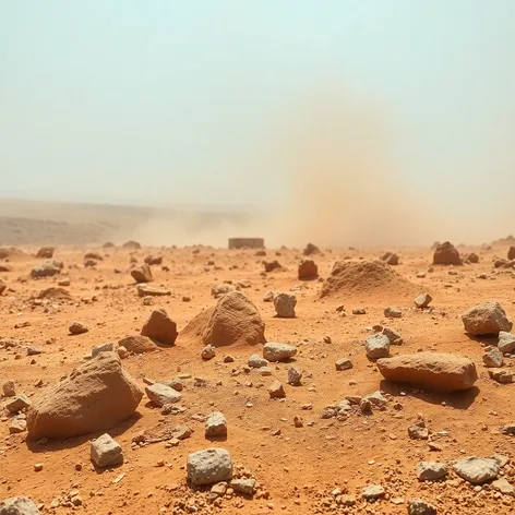 stock rocks falling dust