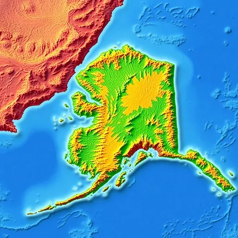 map of alaska and