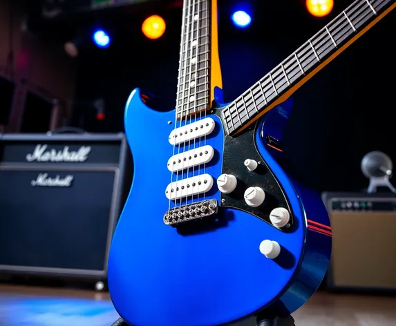 blue electric guitar