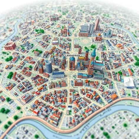 zoomed in map of