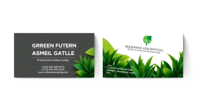 landscaping business cards