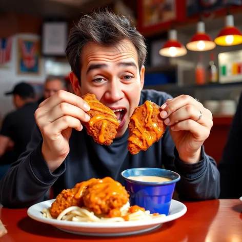 biden eating fried chicken