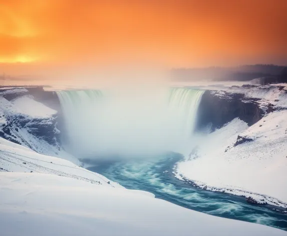 niagara falls during winter