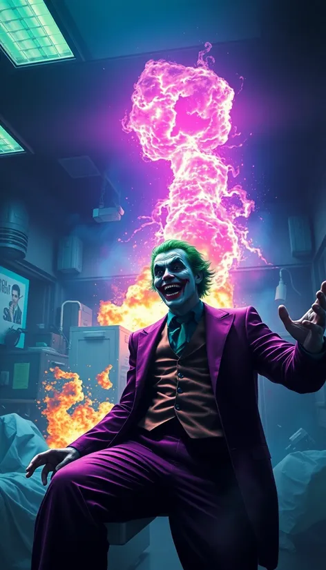 joker blowing up hospital