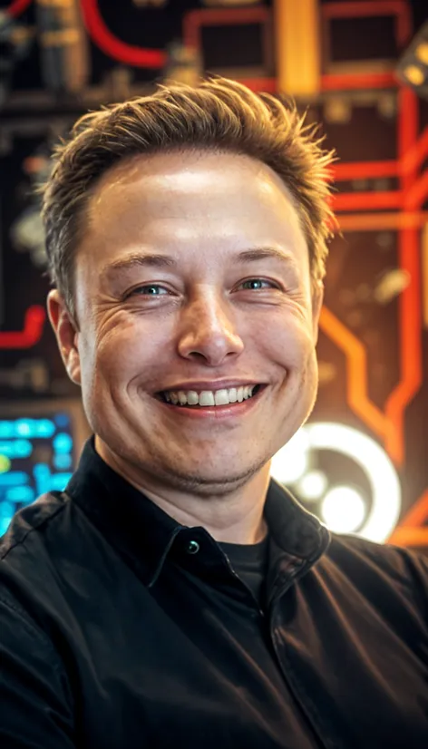 elon musk smiling