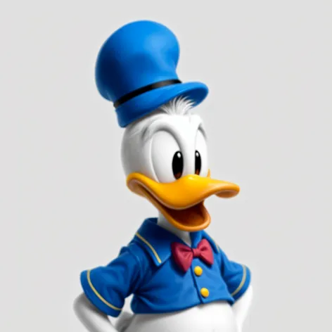 donald duck, blue shirt,