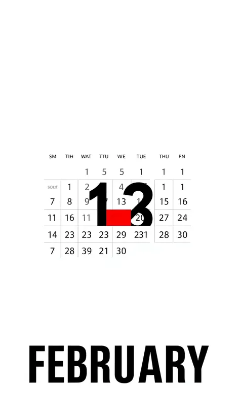 febuary calendar