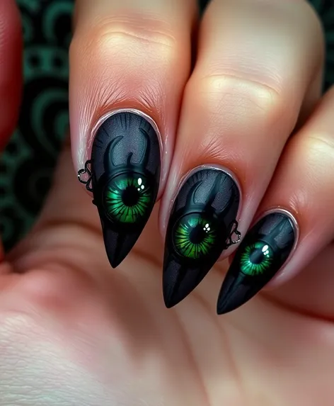 evil eye nail design