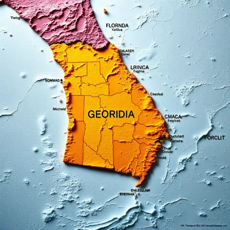 georgia geography map where