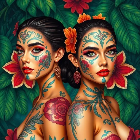 body painting on women