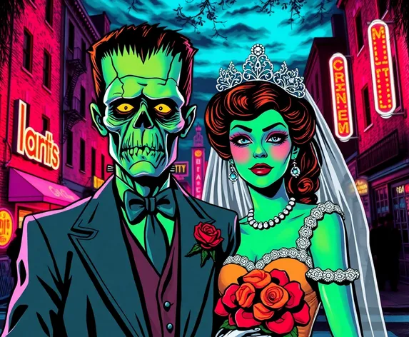 rockabilly frankenstein and bride