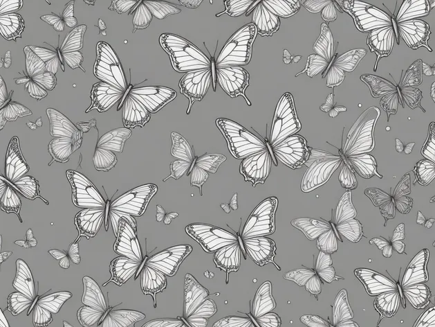 butterfly line art