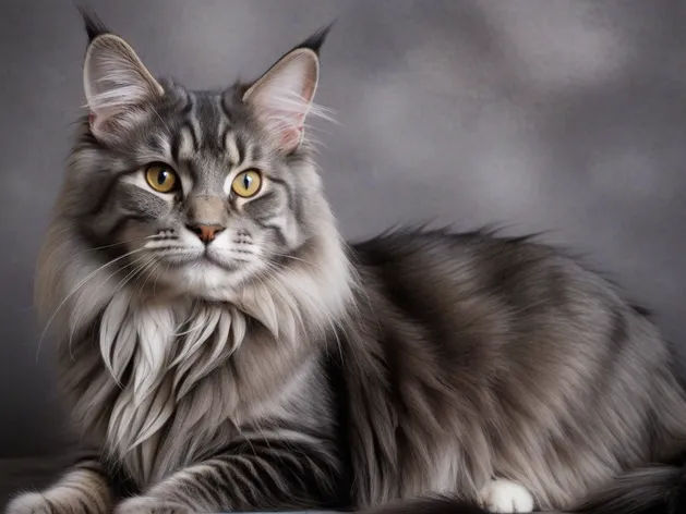 gray maine coon