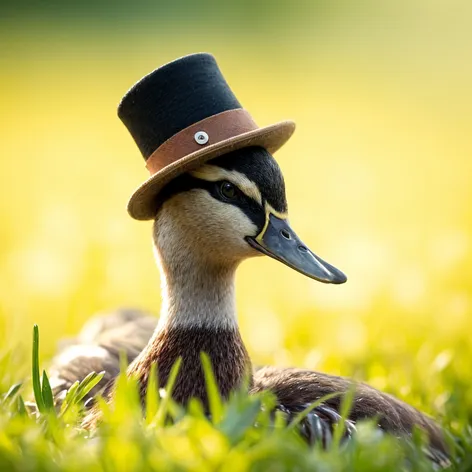 duck with hat