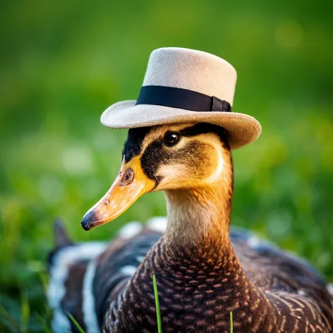 duck with hat