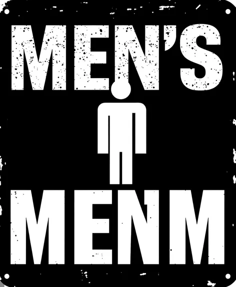 men bathroom sign printable