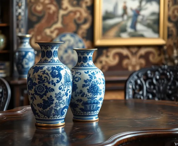 blue & white vases