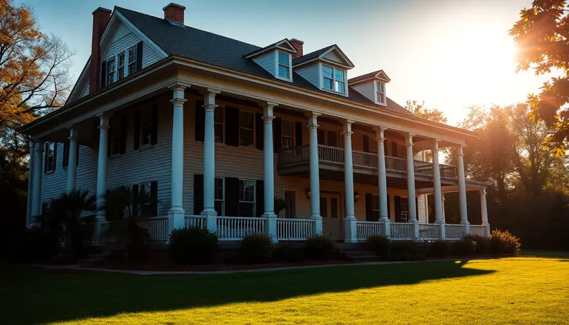 colonial home with porch