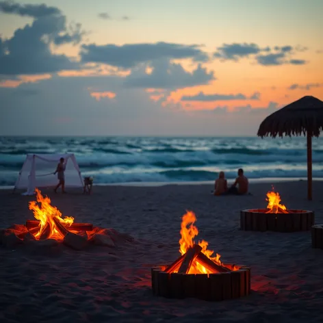 ocean beach fire pits