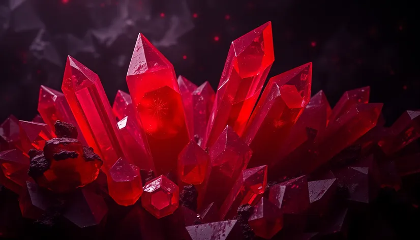 red crystals